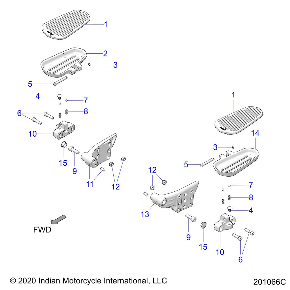 
                      
                        Indian Motorcycle Passenger Floorboard Pad, Genuine OEM Part 5415214, Qty 1
                      
                    