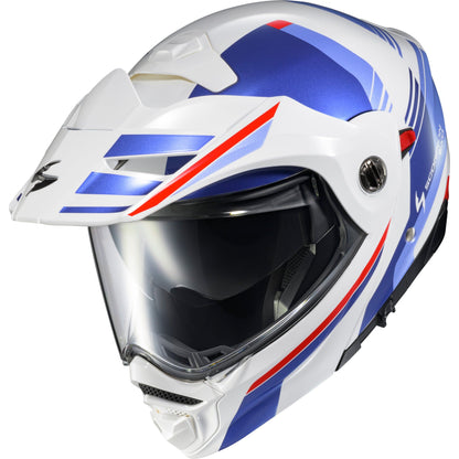 Exo At960 Modular Helmet Monk White/Blue Sm