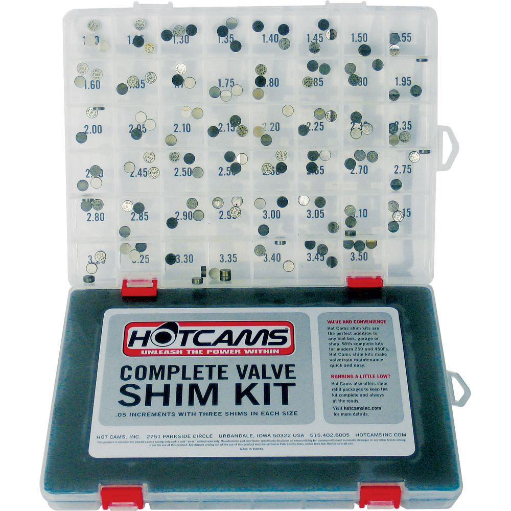 Valve Shim Kit 141pc Hon/Kaw/Suz/Yam
