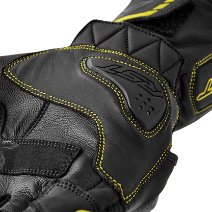 S1 Glove Blk/Flo Yel Leather Xl