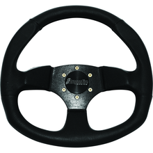 DragonFire Racing Steering Wheels - D-Shaped- Vinyl- Black- 0in offset