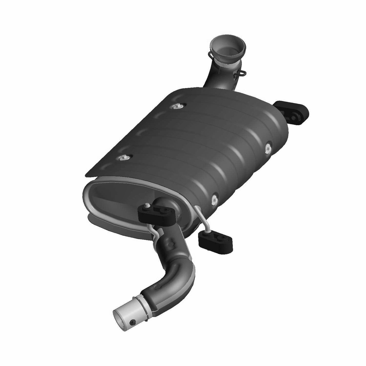 Polaris Ranger Silencer Assembly, RANGER, Genuine OEM Part 1262574, Qty 1
