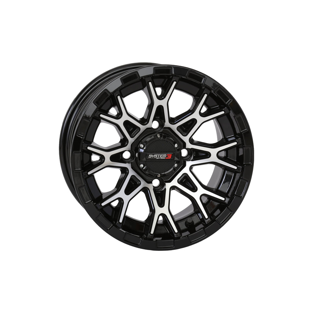St6 Wheel 14x7 4+3 (+10mm) 4/156 Gloss Black/Machined