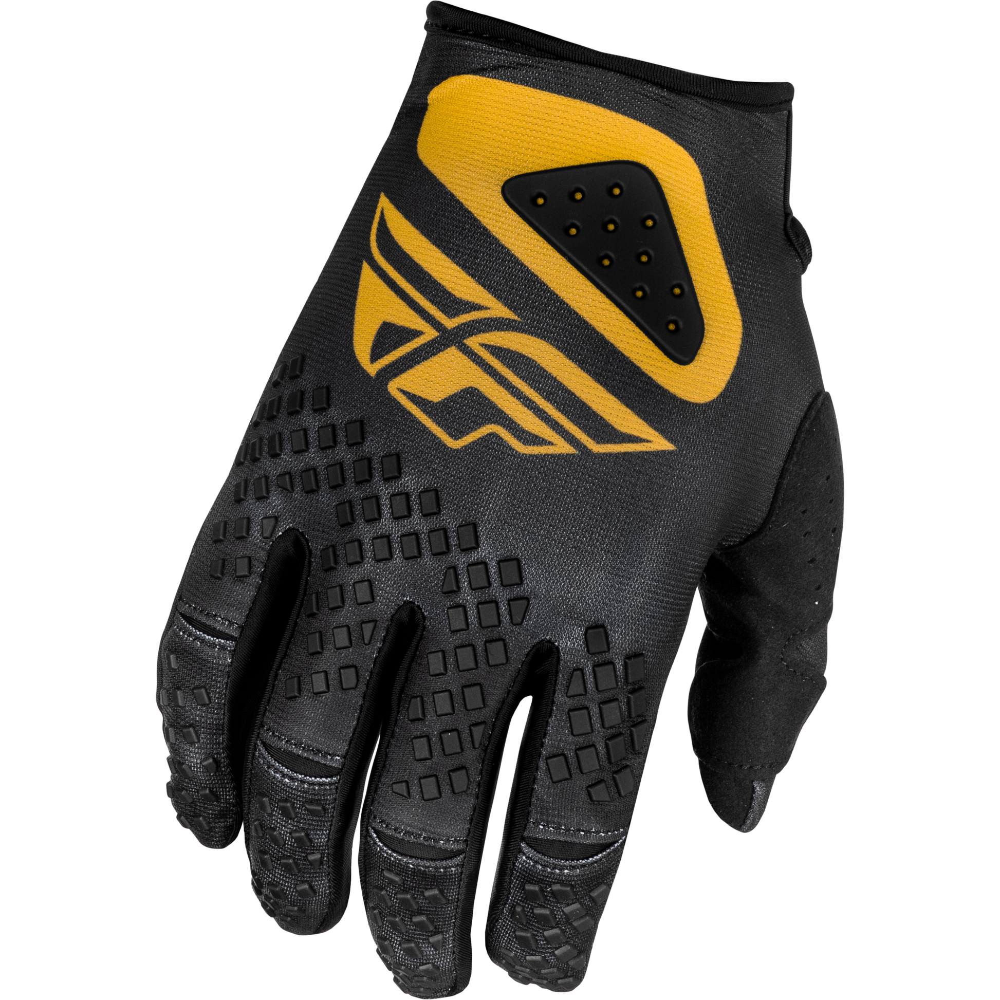 Kinetic Center Gloves Black/Gold Sm
