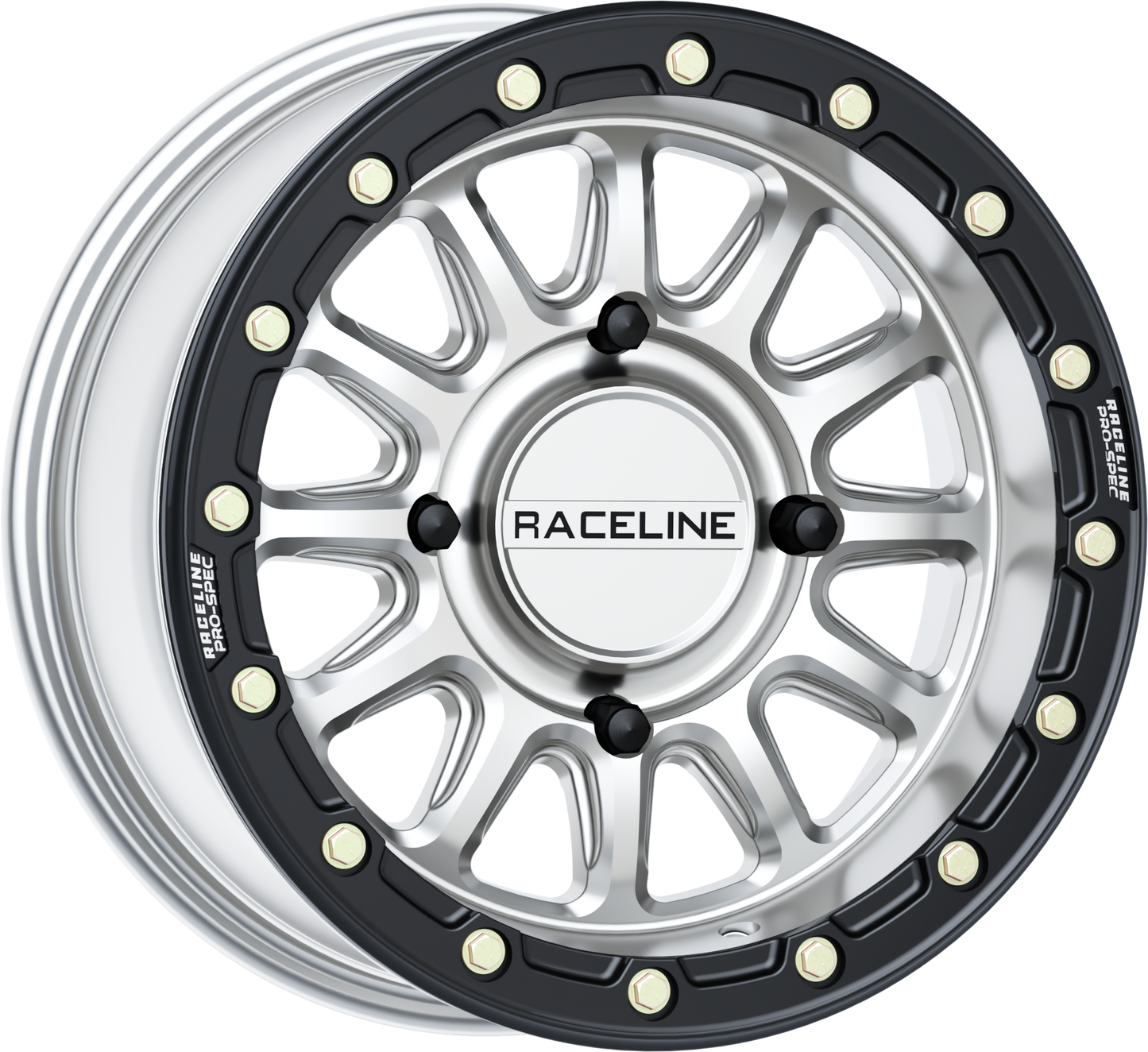 Alpha Hyper Wheel 4/137 Hyper Silver/Blk 15x7 (+10mm)