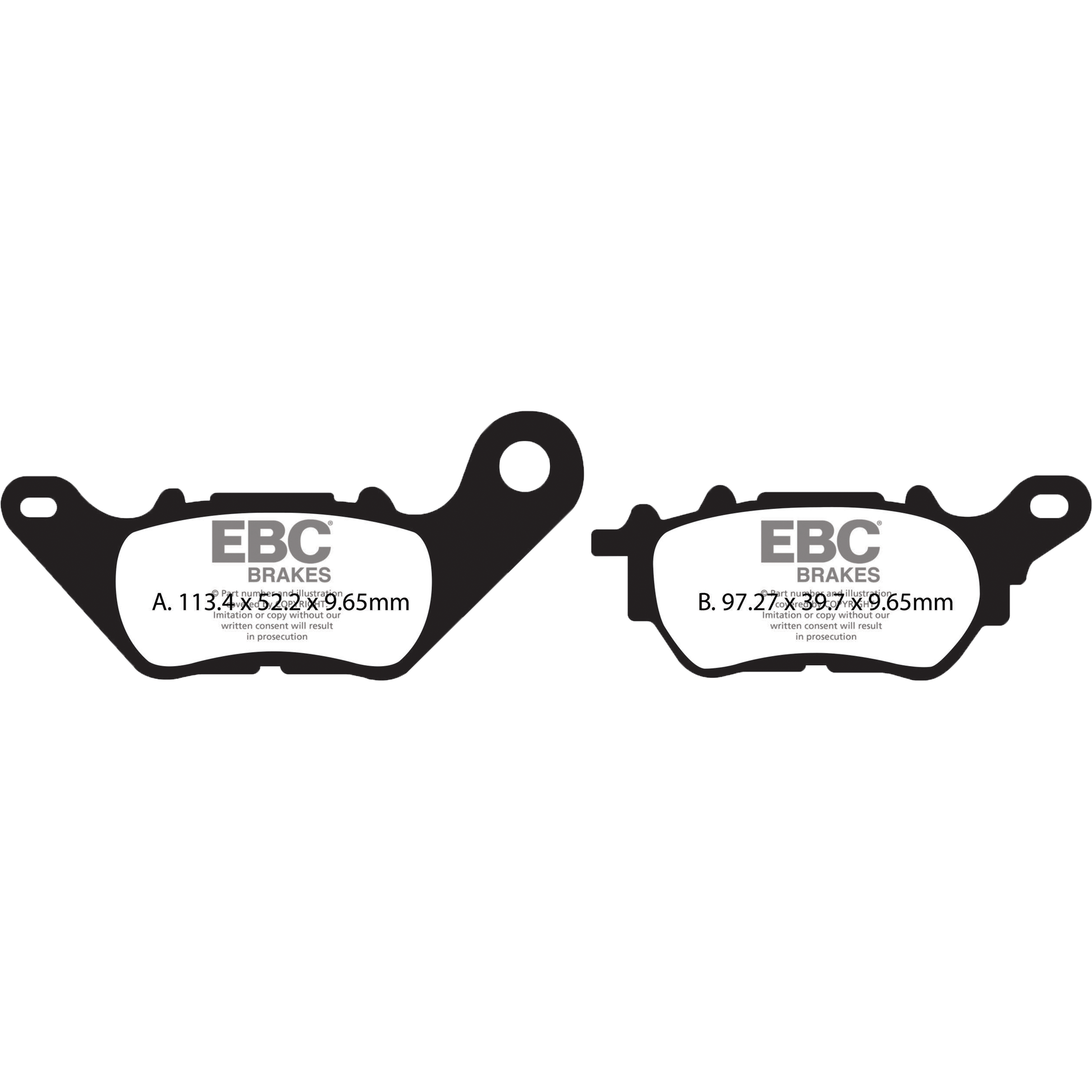 Brake Pads Sfa706 Organic Scooter
