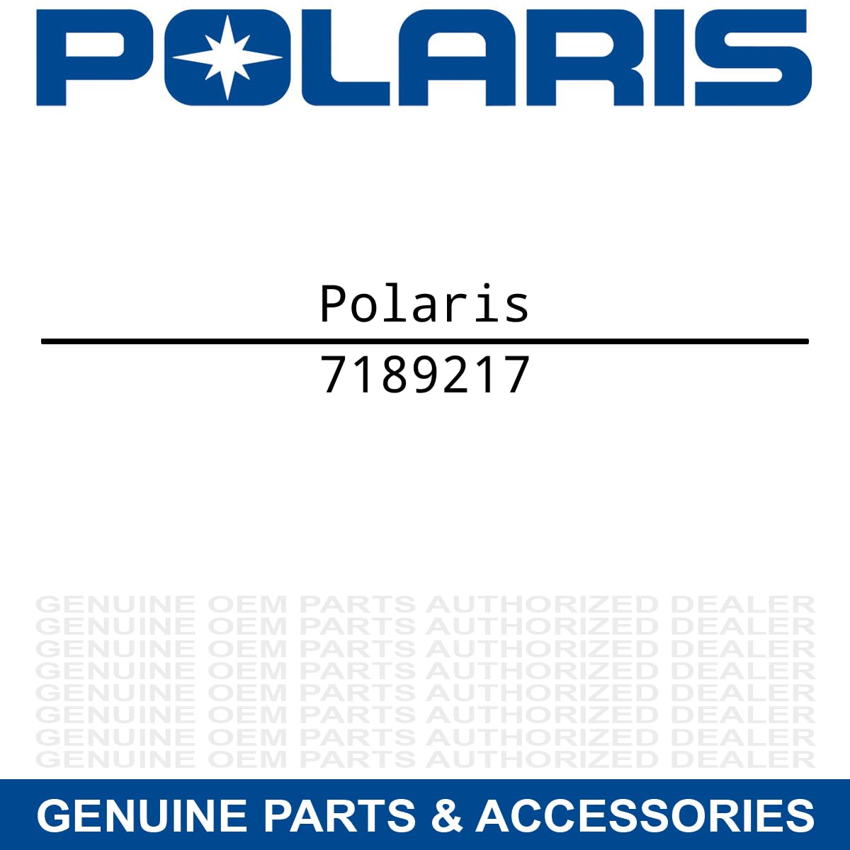 Polaris Ranger 1000" Fender Decal, Front, Top, Left, Genuine OEM Part 7189217, Qty 1