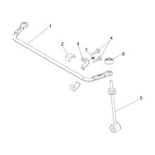 Polaris Ranger Stabilizer Bar, Medium Gloss Medium Gloss Black, Genuine OEM Part 1016615-067, Qty 1