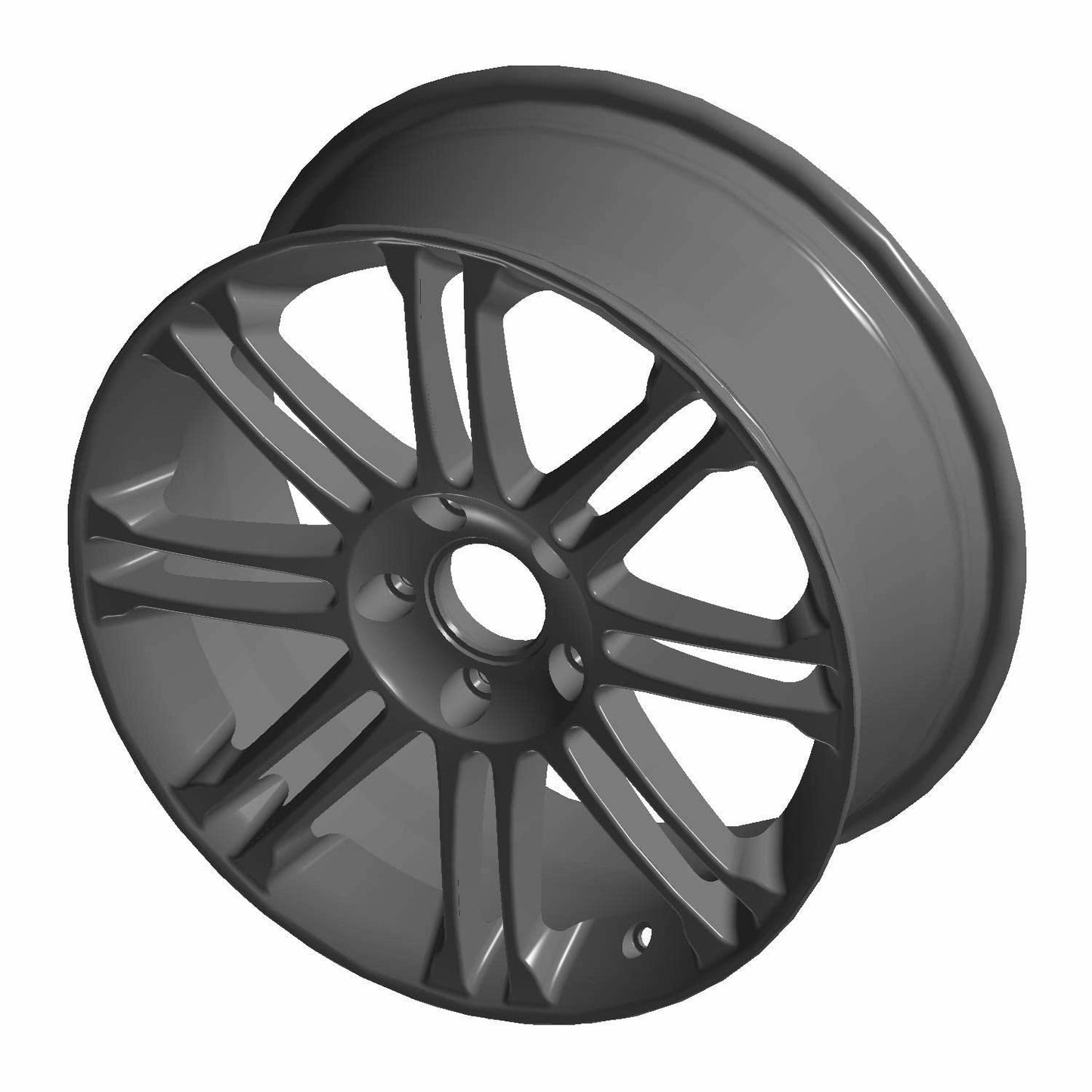 Polaris Slingshot Wheel Cast, Front, Cruiser Black, Genuine OEM Part 1522848-266, Qty 1