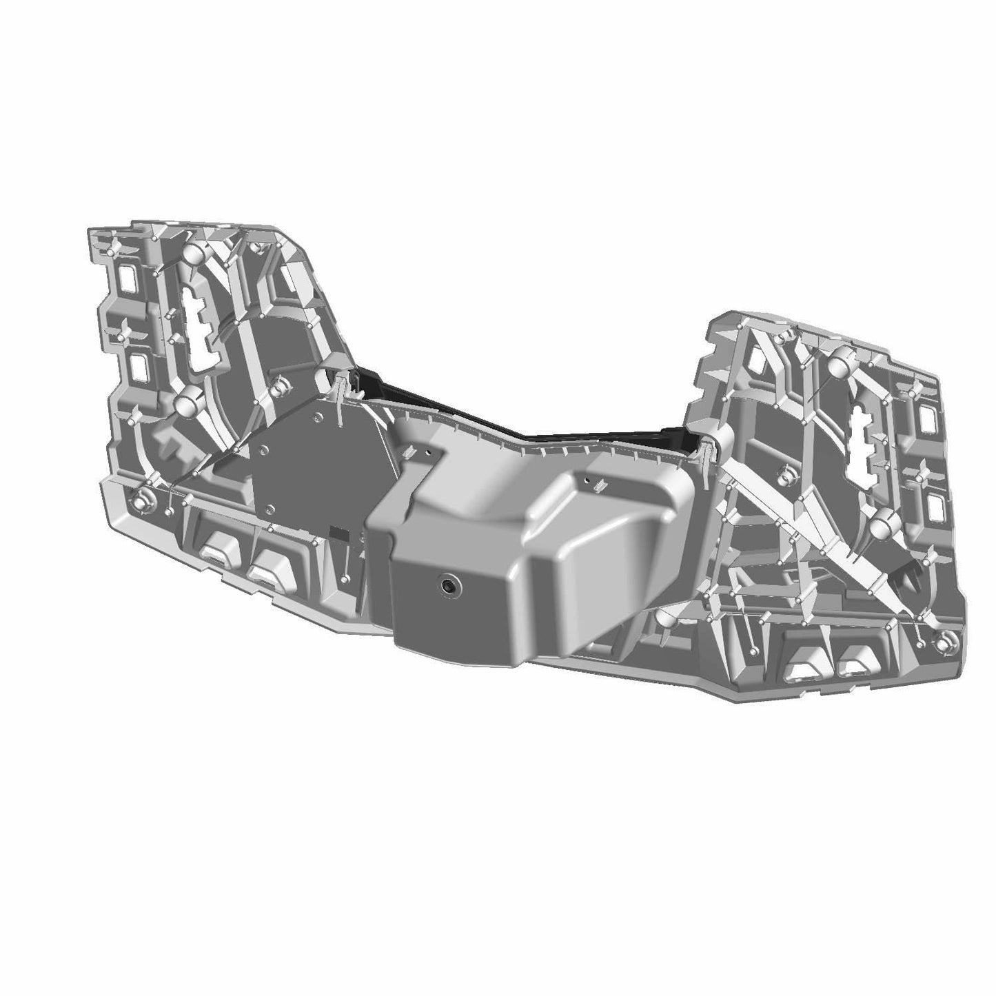 Polaris ATV Rear Rack, Gloss Black, Genuine OEM Part 2636153-070, Qty 1