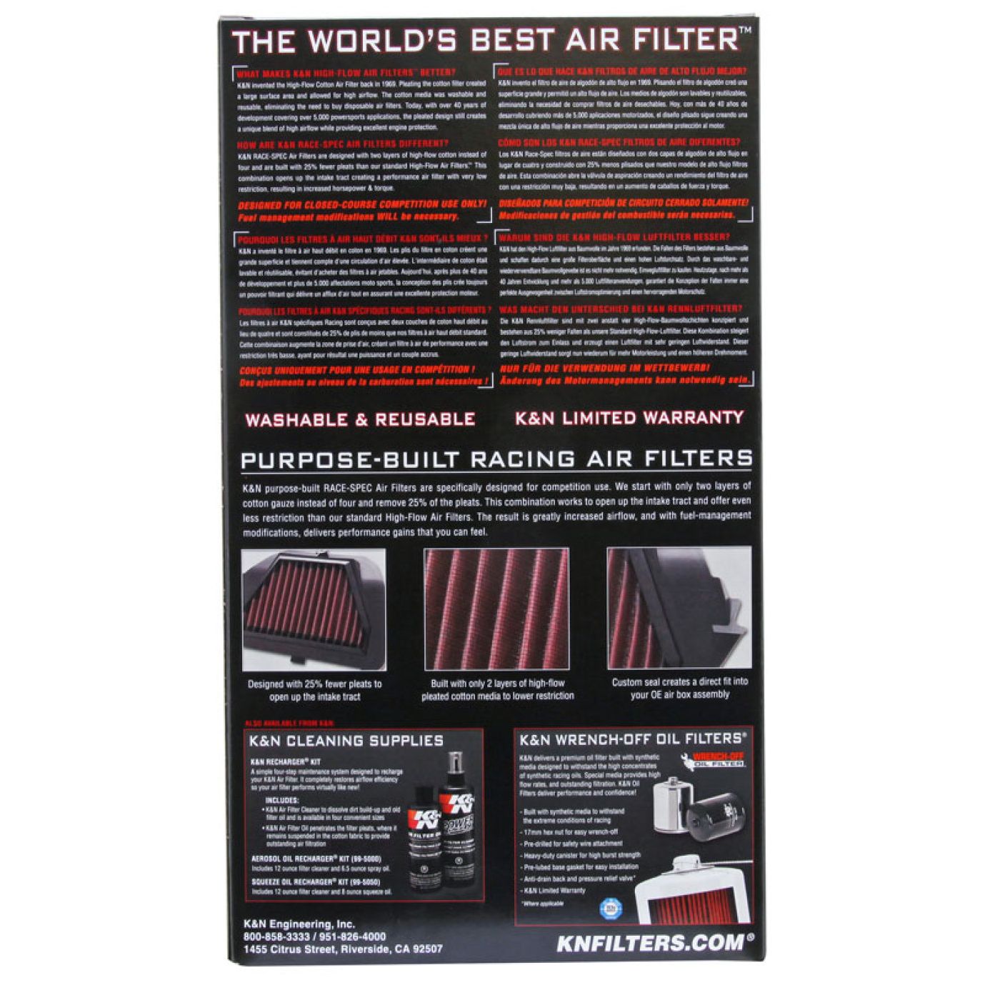 K&N 11-13 Suzuki GSXR600/GSXR750 Race Specific Air Filter