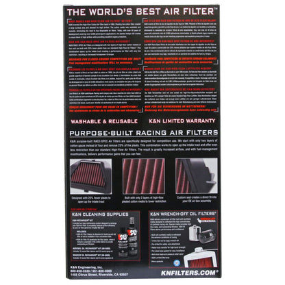 K&N 11-13 Suzuki GSXR600/GSXR750 Race Specific Air Filter