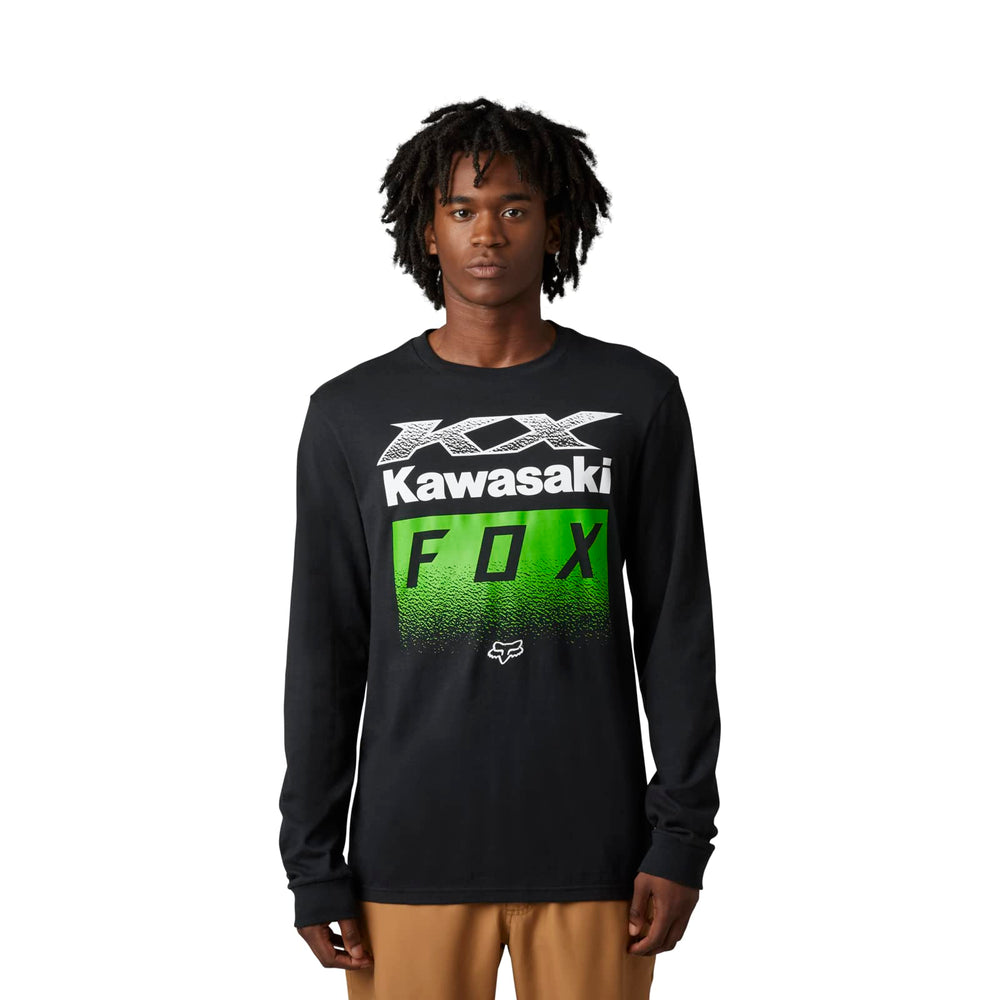 
                      
                        Fox Racing Men's Standard Fox X KAWI Premium Long Sleeve TEE, Black, XX-Large
                      
                    