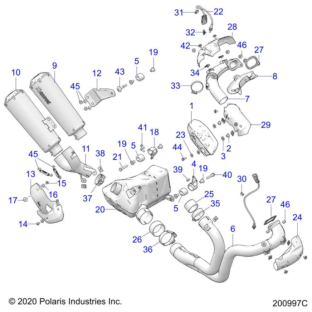 
                      
                        Indian Motorcycle Muffler Assembly, Lower, Genuine OEM Part 1263396, Qty 1
                      
                    