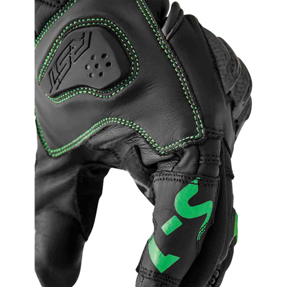 S1 Glove Blk/Flo Green Leather Xl