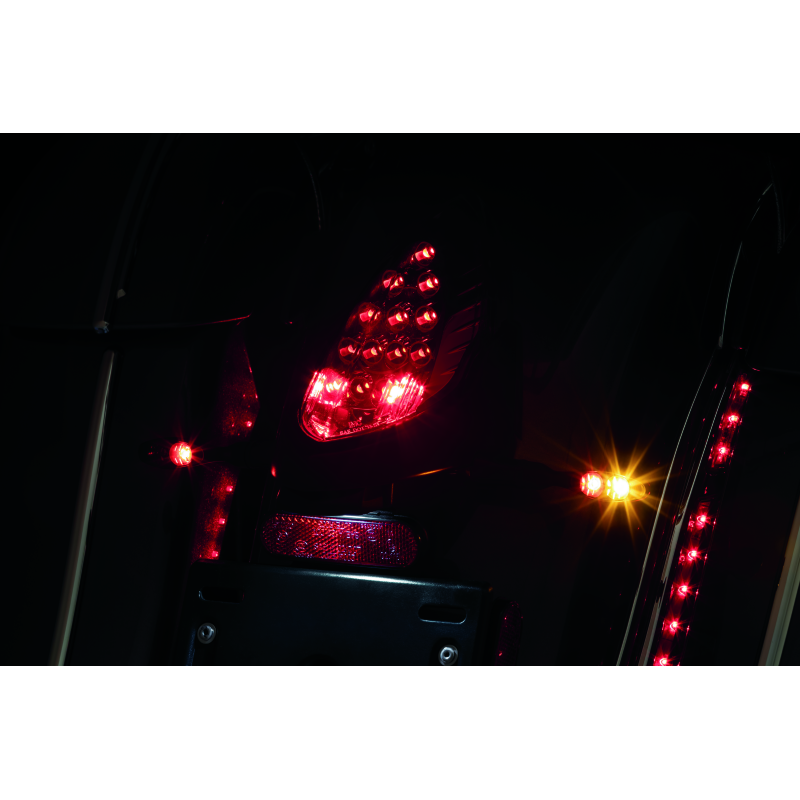 Kuryakyn Rear Turn Signal & License Plate Mount Indian Black