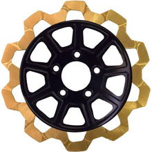 9 Spoke Rotor  Rear Blk/Gold Bow Tie 11.5" 6mm