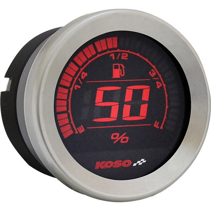 Hd 02 Series Gauge Kit Silver Bezel Oil Temp