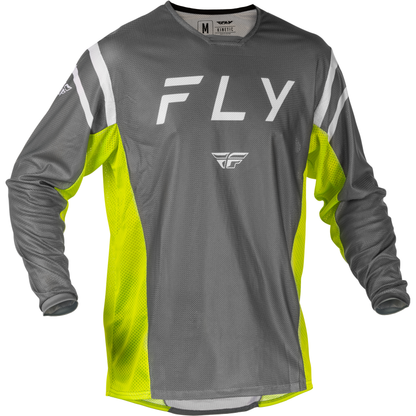 Kinetic Mesh Center Jersey Grey/White/Hi Vis Md