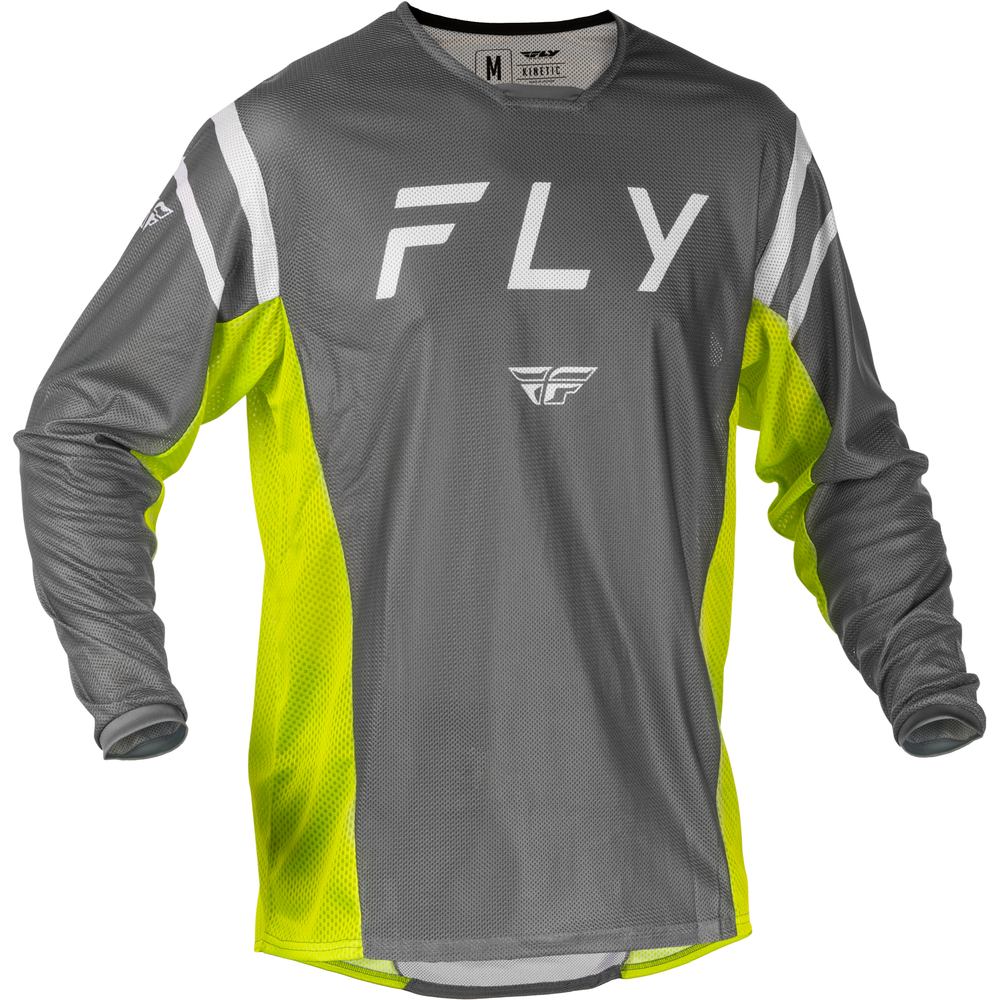 Kinetic Mesh Center Jersey Grey/White/Hi Vis Sm