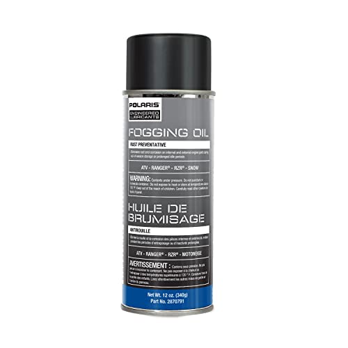 Polaris Fogging Oil for RANGER, RZR, ATV, Snowmobile Models With 2 Cycle or 4 Cycle Engine, Rust Preventative, Outstanding Moisture Displacement, 12 Ounce Aerosol Can, Qty 1-2870791