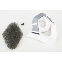 Mouth Vent Step Matte Silver/White Mx 86