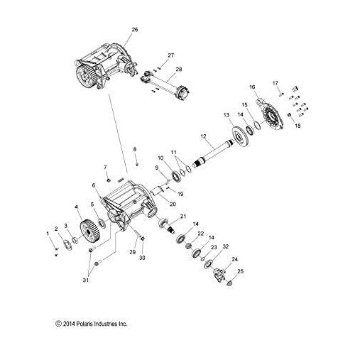Polaris Slingshot Sprocket, 39T, Genuine OEM Part 1333869, Qty 1