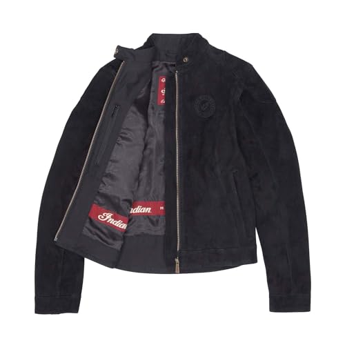 
                      
                        Indian Motorcycle Women's Cleveland Suede Jacket, Black - L - 283337106
                      
                    