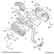 Polaris Ranger Clutch Cover Assembly, Outer, Genuine OEM Part 2637066, Qty 1