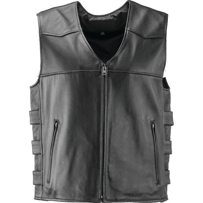 Kuryakyn Leather By River Road Plains Leather Vest Black - XL