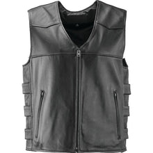 Kuryakyn Leather By River Road Plains Leather Vest Black - Medium