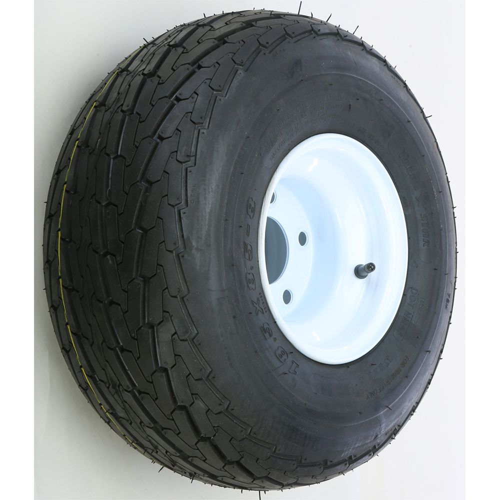 Trailer Tire And Wheel Assembly White