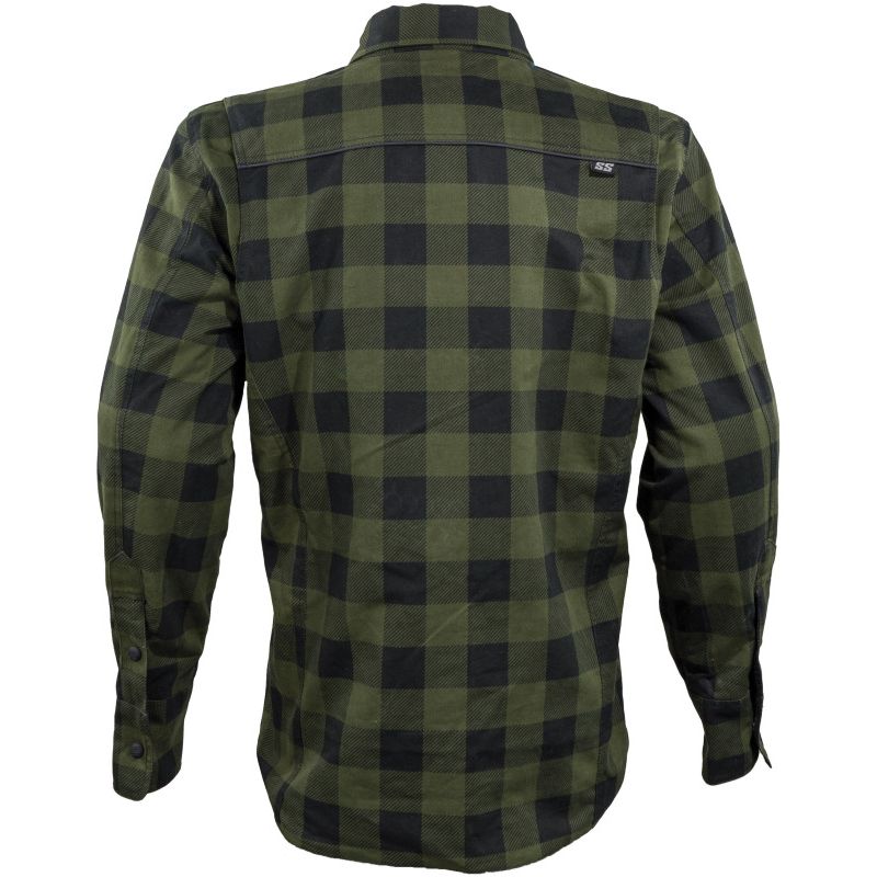 Speed and Strength True Grit Armored Motoshirt Olive/Black - Small