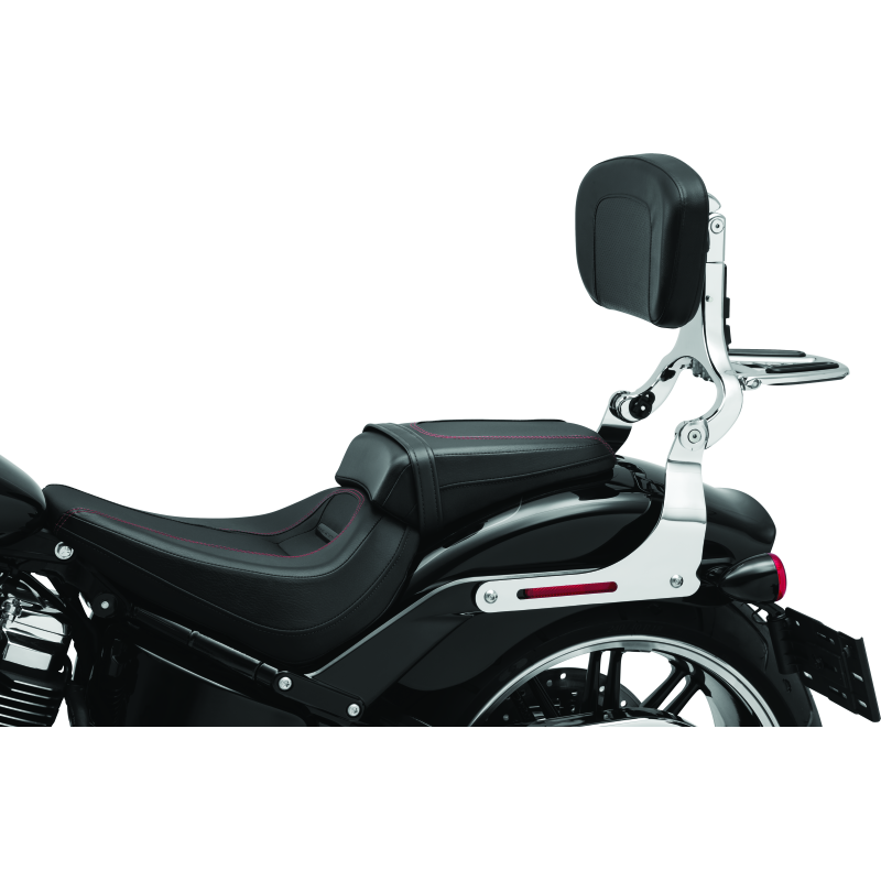 Kuryakyn Fixed Mounts Multi-Purpose Driver & Passenger Backrest 18-Up Softail Black
