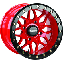 DragonFire Racing Typhon Wheel 15X10 4/156 5+5 +0 Machined Red