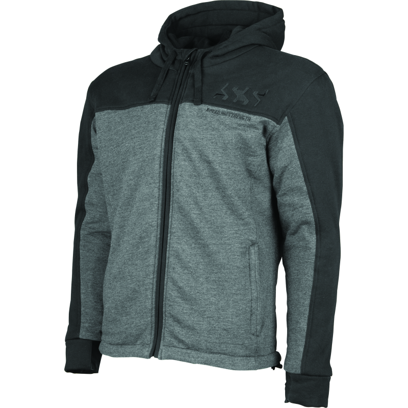 Speed and Strength Hammer Down Armored Hoody Black/Grey - Medium