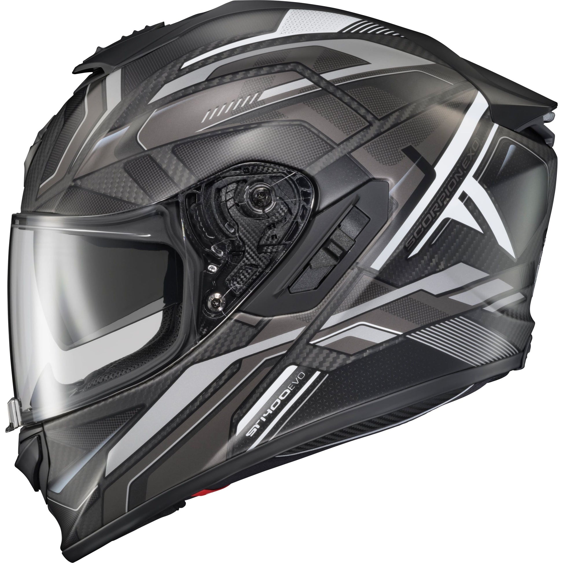 Exo St1400 Evo Carbon Helmet Hex Matte Grey Lg