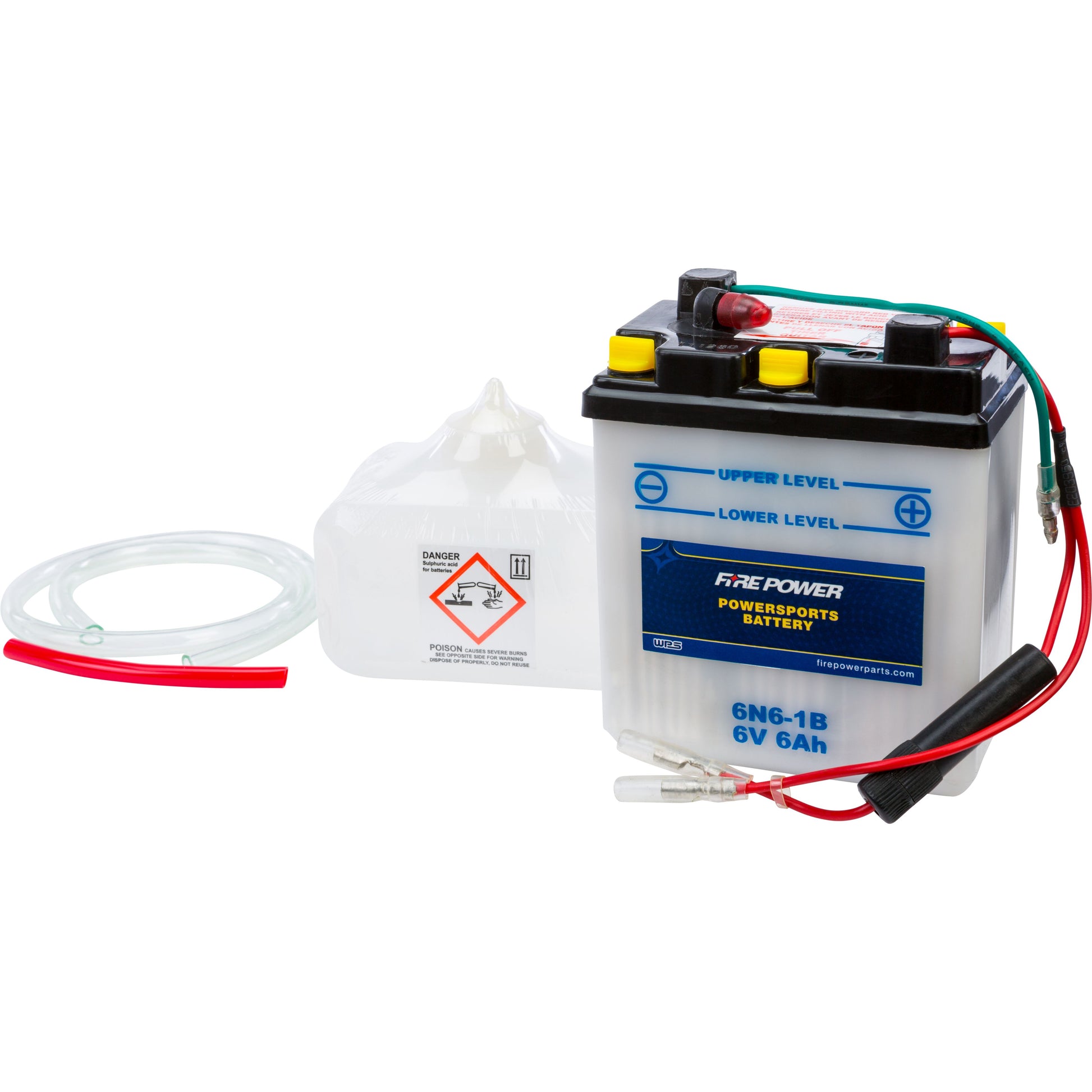 Battery W/Acid 6n6 1b 6v