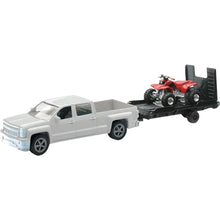 Replica 1:43 Truck/Trailer/Atv Chevy White/Atv Red
