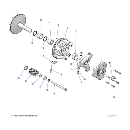Polaris ATV Shift Weight Assembly, Genuine OEM Part 1323575, Qty 1