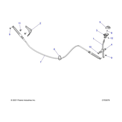 Polaris GEM E-Ring, Genuine OEM Part 7710901, Qty 1
