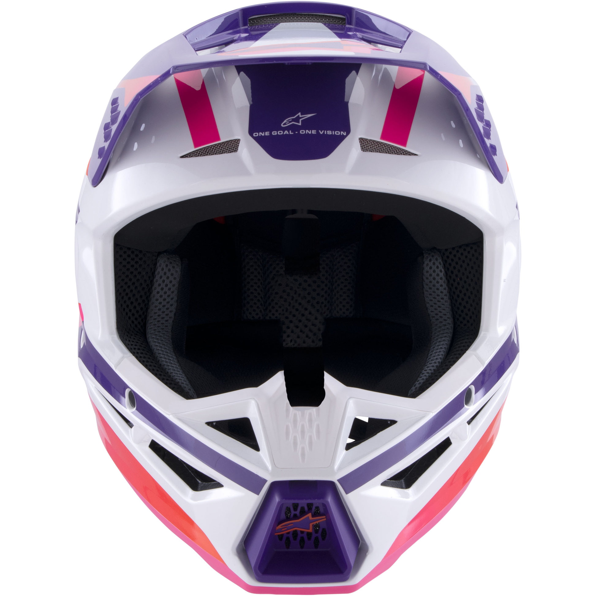 Sm3 Heat Helmet White/Purple/Pink Glossy Xl