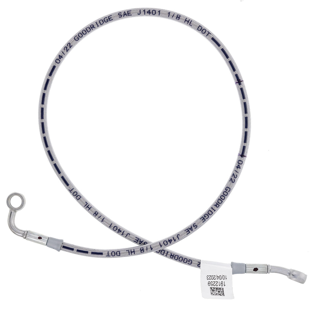 Polaris RZR Brake Line, Front, Left, Genuine OEM Part 1912259, Qty 1