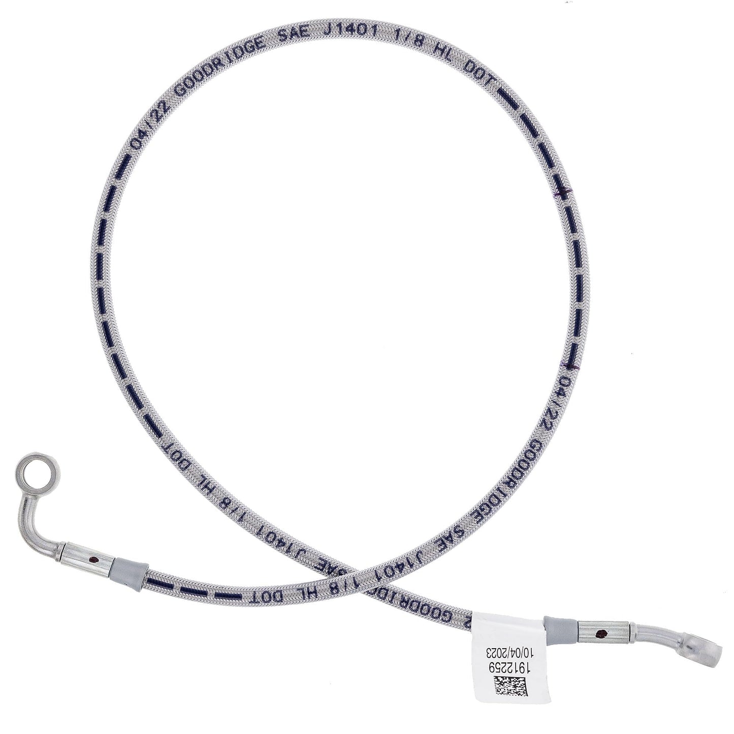 Polaris RZR Brake Line, Front, Left, Genuine OEM Part 1912259, Qty 1