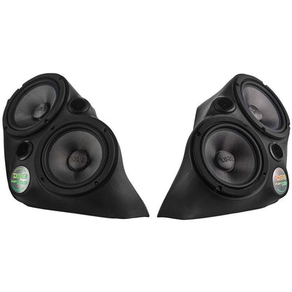 DS18 2015+ Polaris Slingshot Front Fender Dual 8in Speaker Enclosure w/ LEDs (Speakers Not Included)