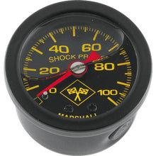 Bikers Choice 0-100 PSI Oil Pressure Gauge Black Face Black Bezel Liquid Filled Universal Custom