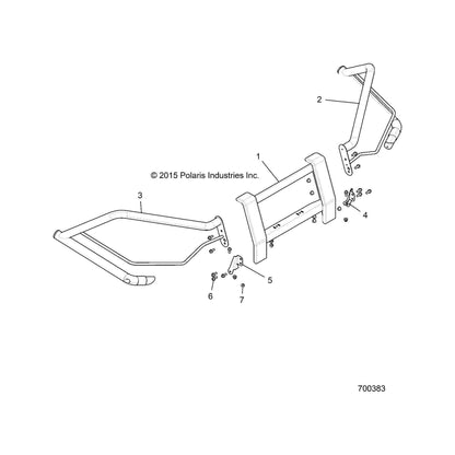Polaris Ranger Brushed Weld Assembly, Left, Genuine OEM Part 2636005, Qty 1