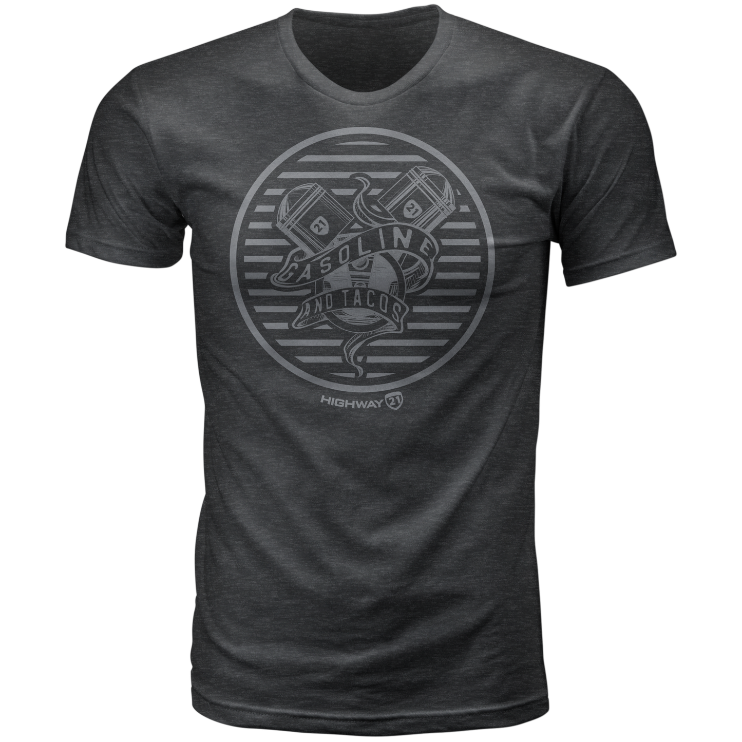 Gasoline Tee Charcoal Sm