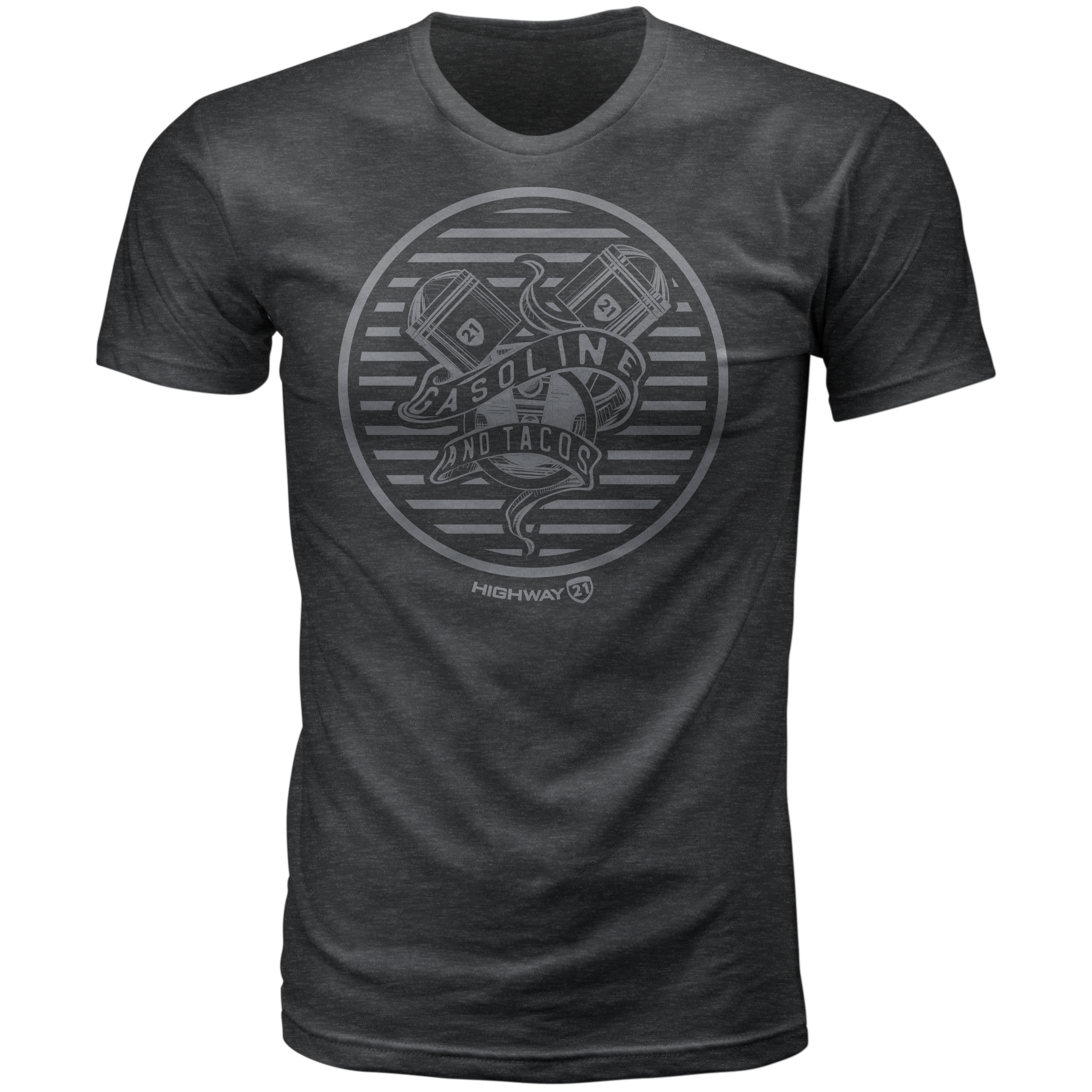 Gasoline Tee Charcoal Sm