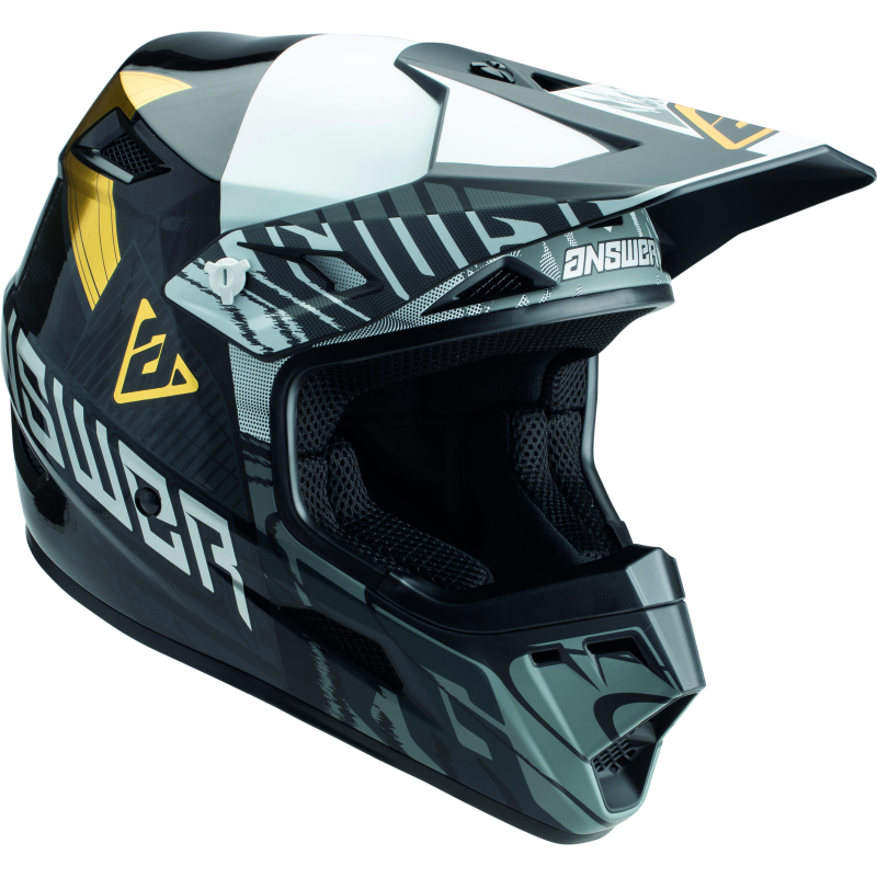 Answer AR3 Ronin Helmet Black/White/Gold - XL